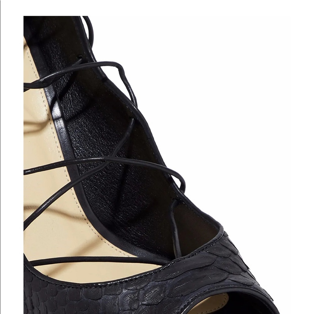 Alexandre Birman Donna Python Lace-Up High-Heel - image 4